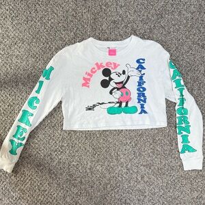 ZARA Mickey Mouse crop top
